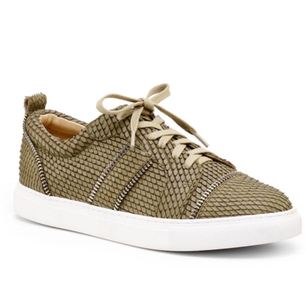 Botkier Harvey Sneaker In Olive Snake